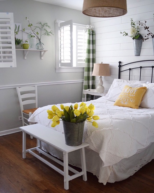 Indianapolis cottage bedroom shutters