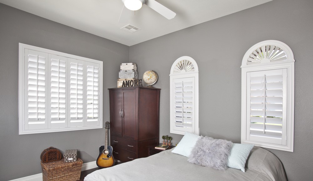 Polywood Shutters In A Austin Bedroom Polywood Shutters In A Austin Bedroom