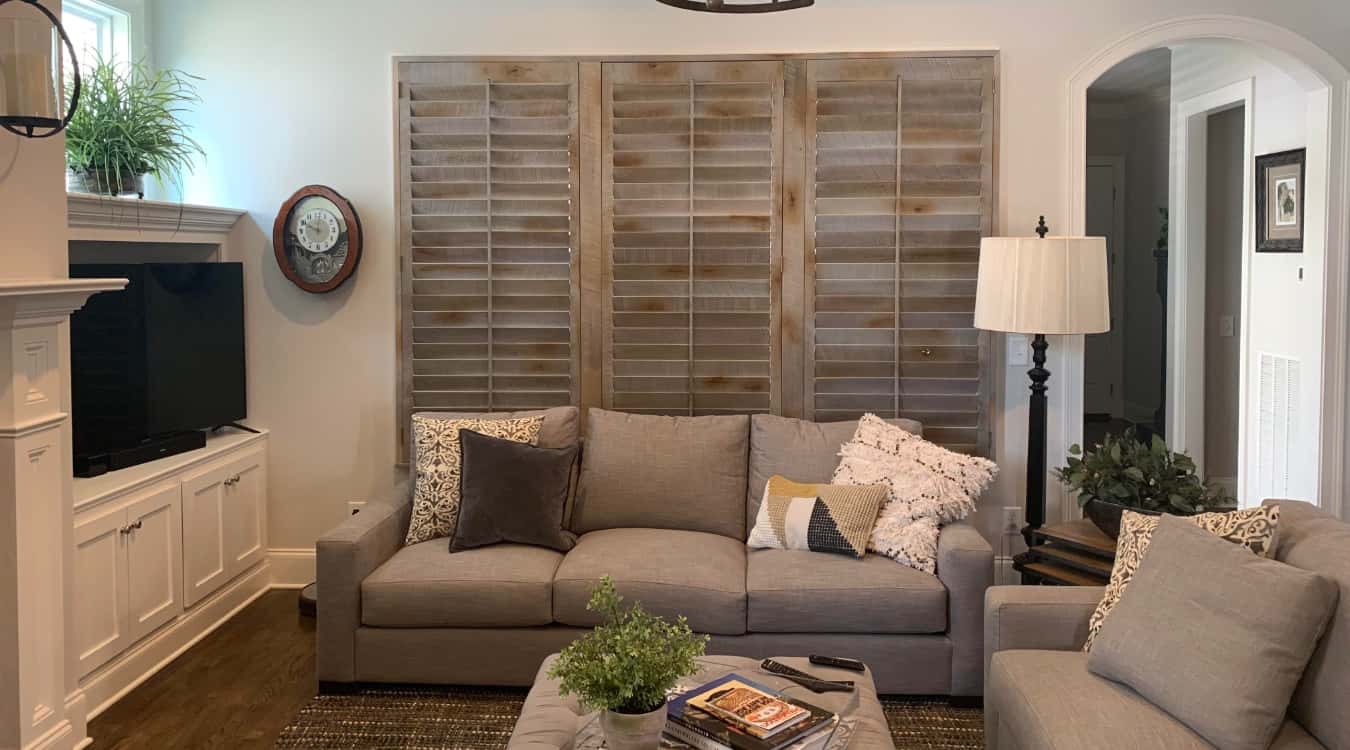 Reclaimed wood shutters in Indianapolis