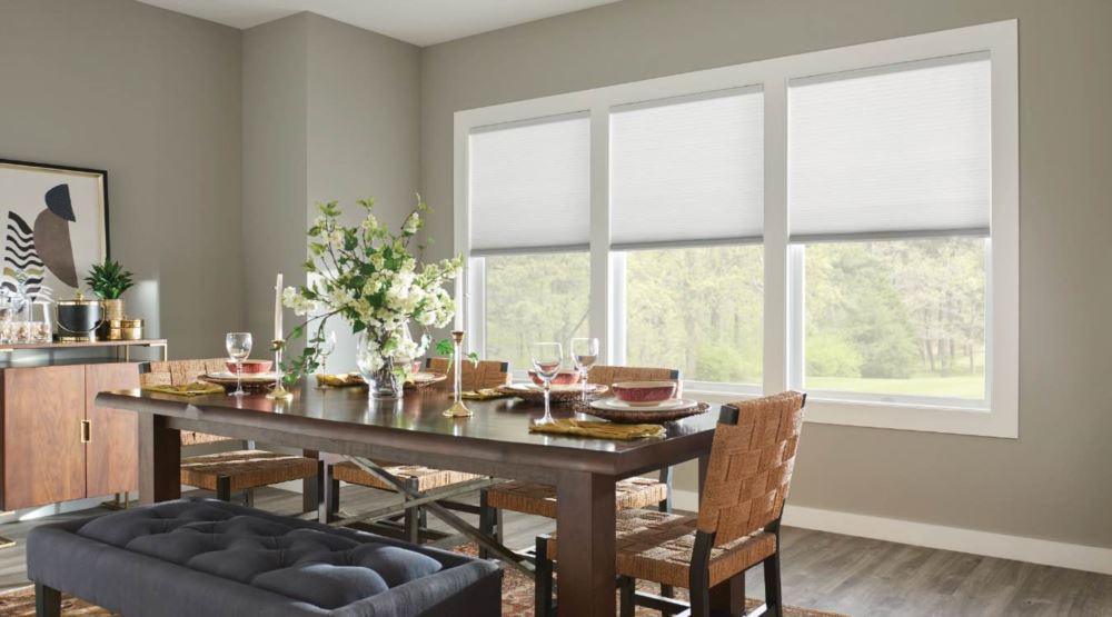 Cell shades in Indianapolis kitchen